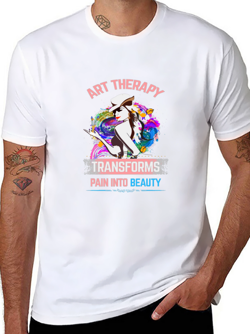 Art Therapy Graphic T-Shirt: Transforms Pain Into Beauty