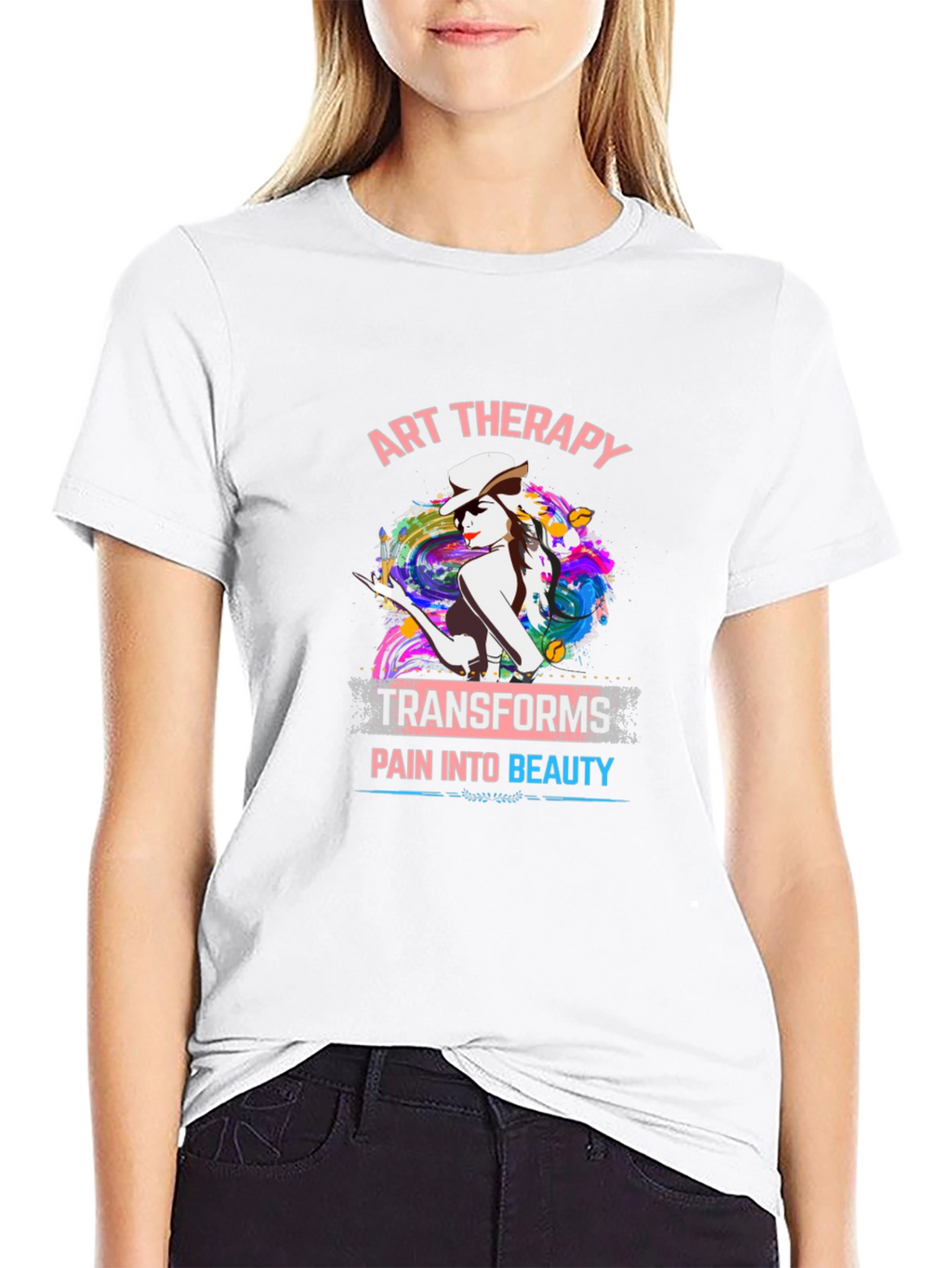 Art Therapy Graphic T-Shirt: Transforms Pain Into Beauty