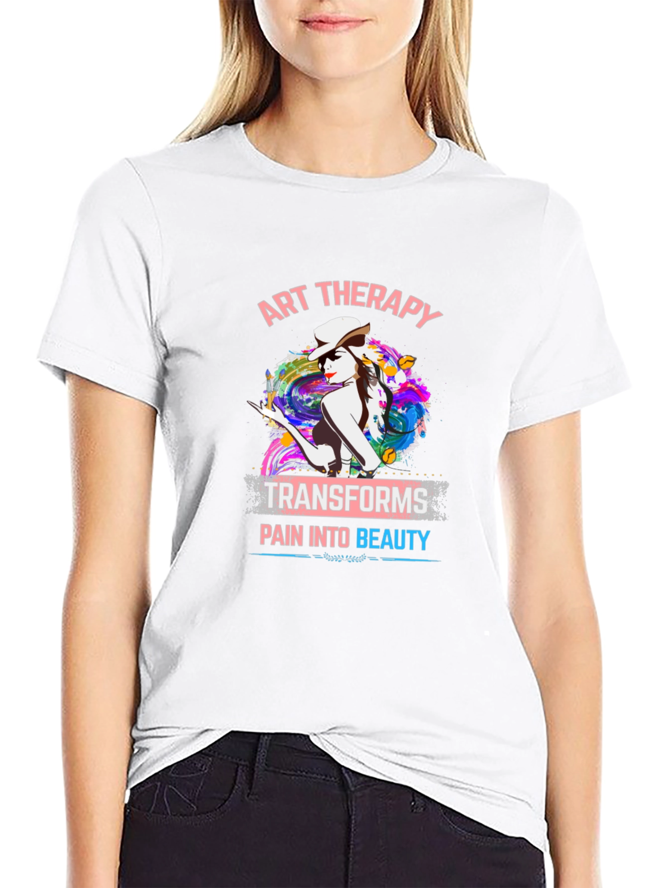 Art Therapy Graphic T-Shirt: Transforms Pain Into Beauty