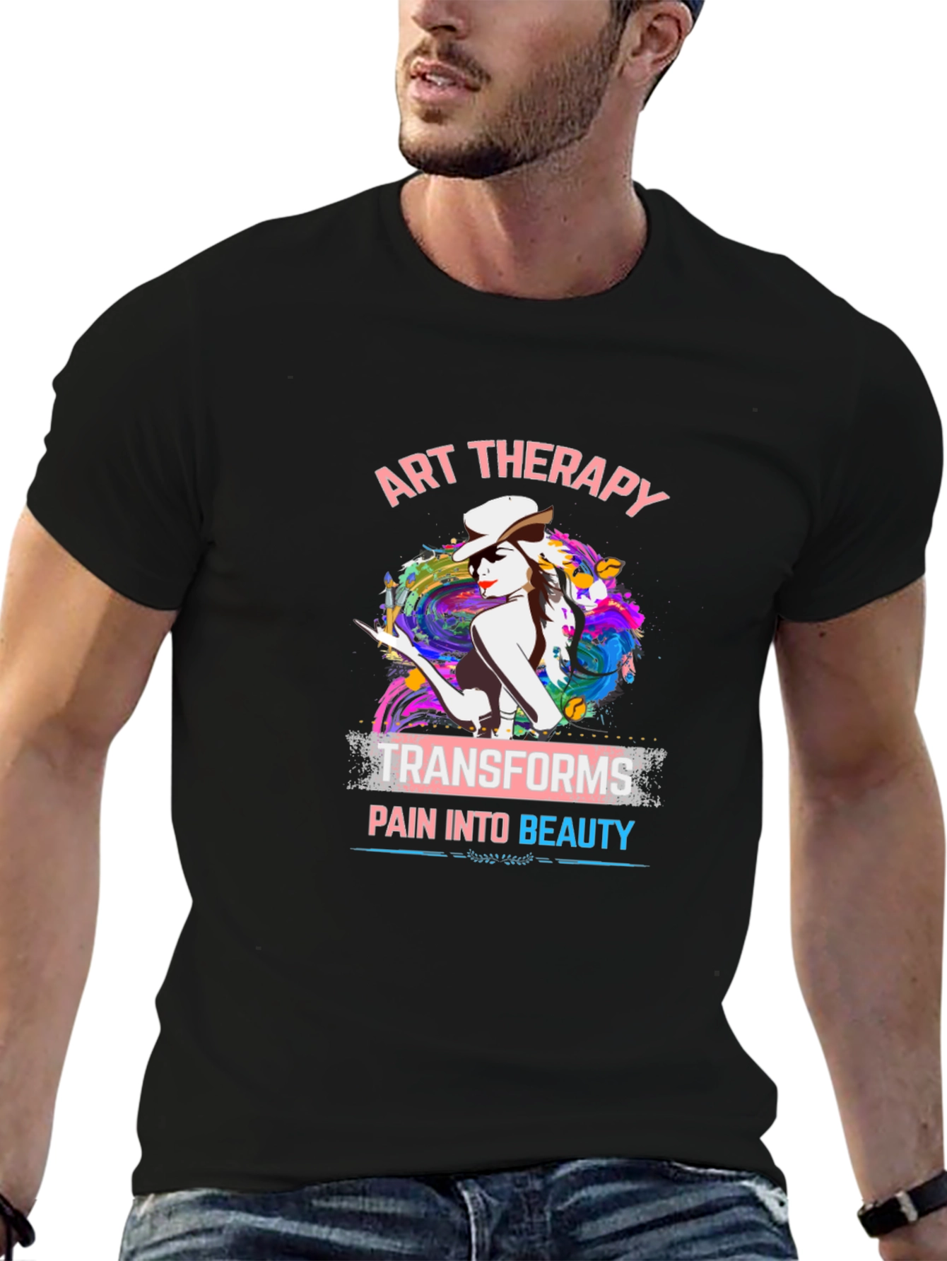 Art Therapy Graphic T-Shirt: Transforms Pain Into Beauty