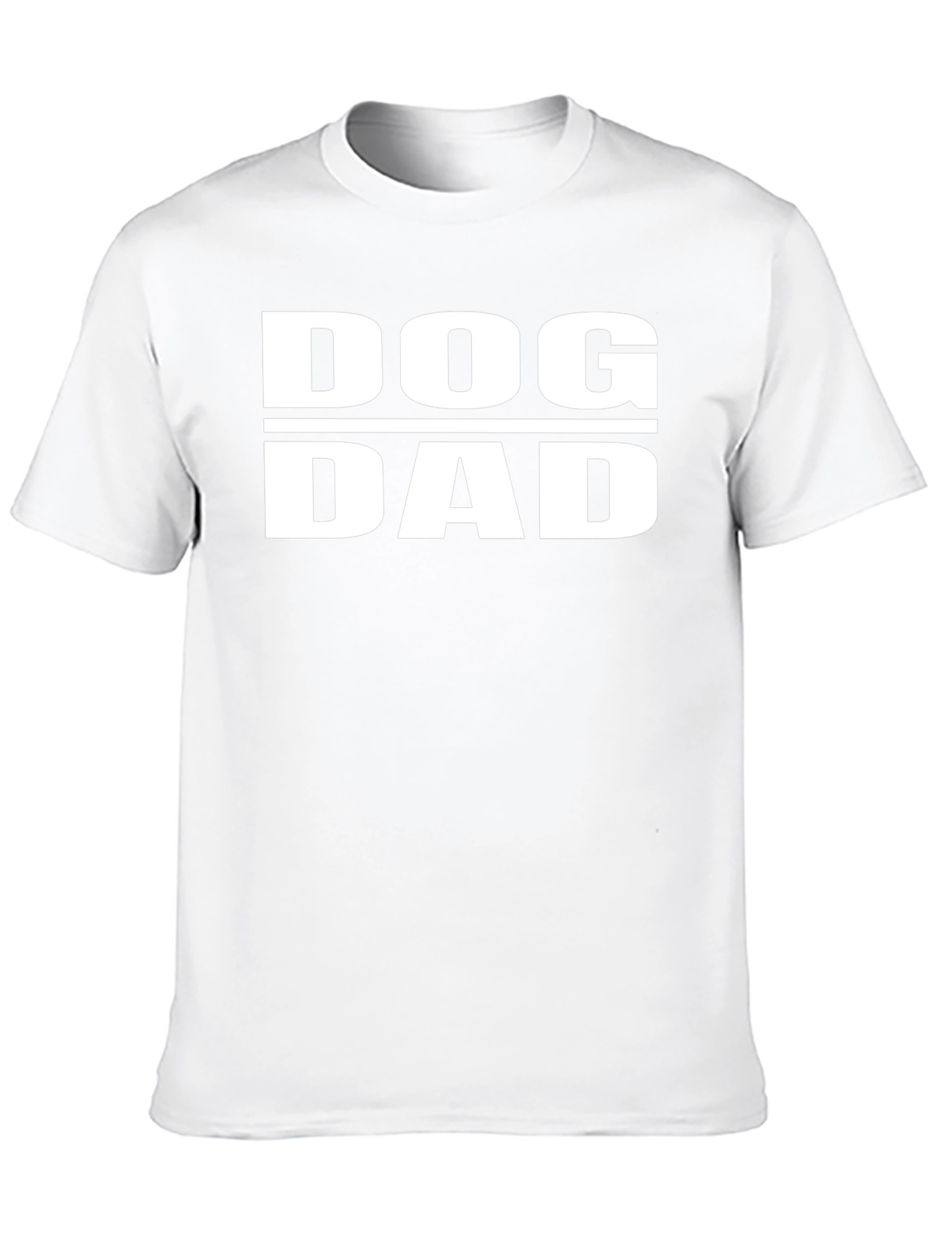 Dog Dad Graphic Tee - Black Cotton Casual