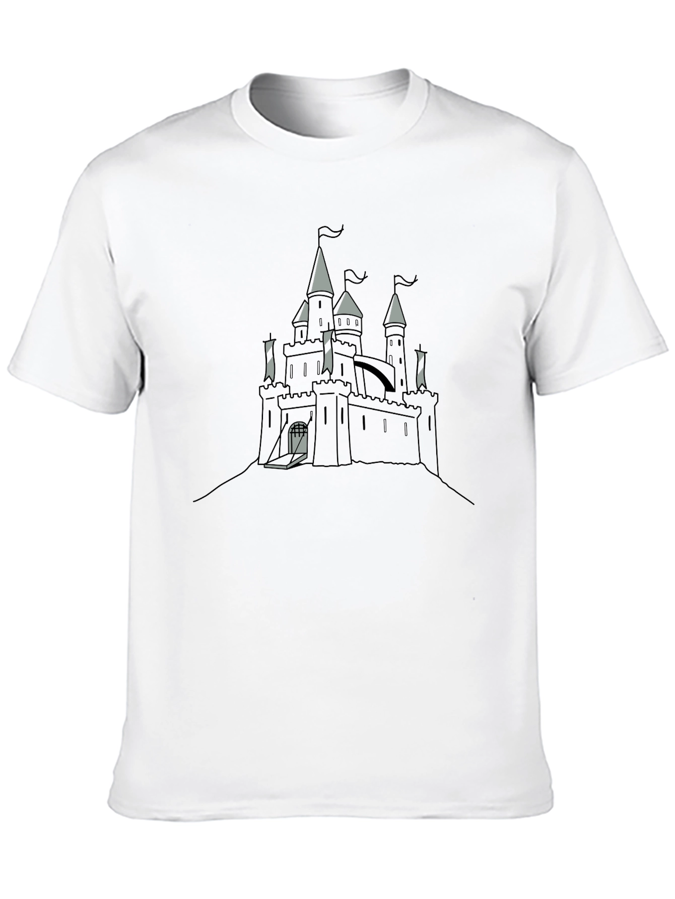 Castle Graphic Tee - Medieval Style