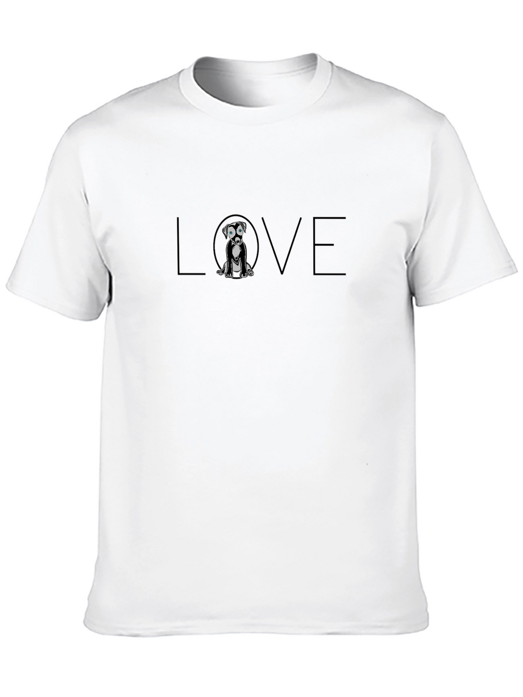 Dog Love Graphic Tee - Black