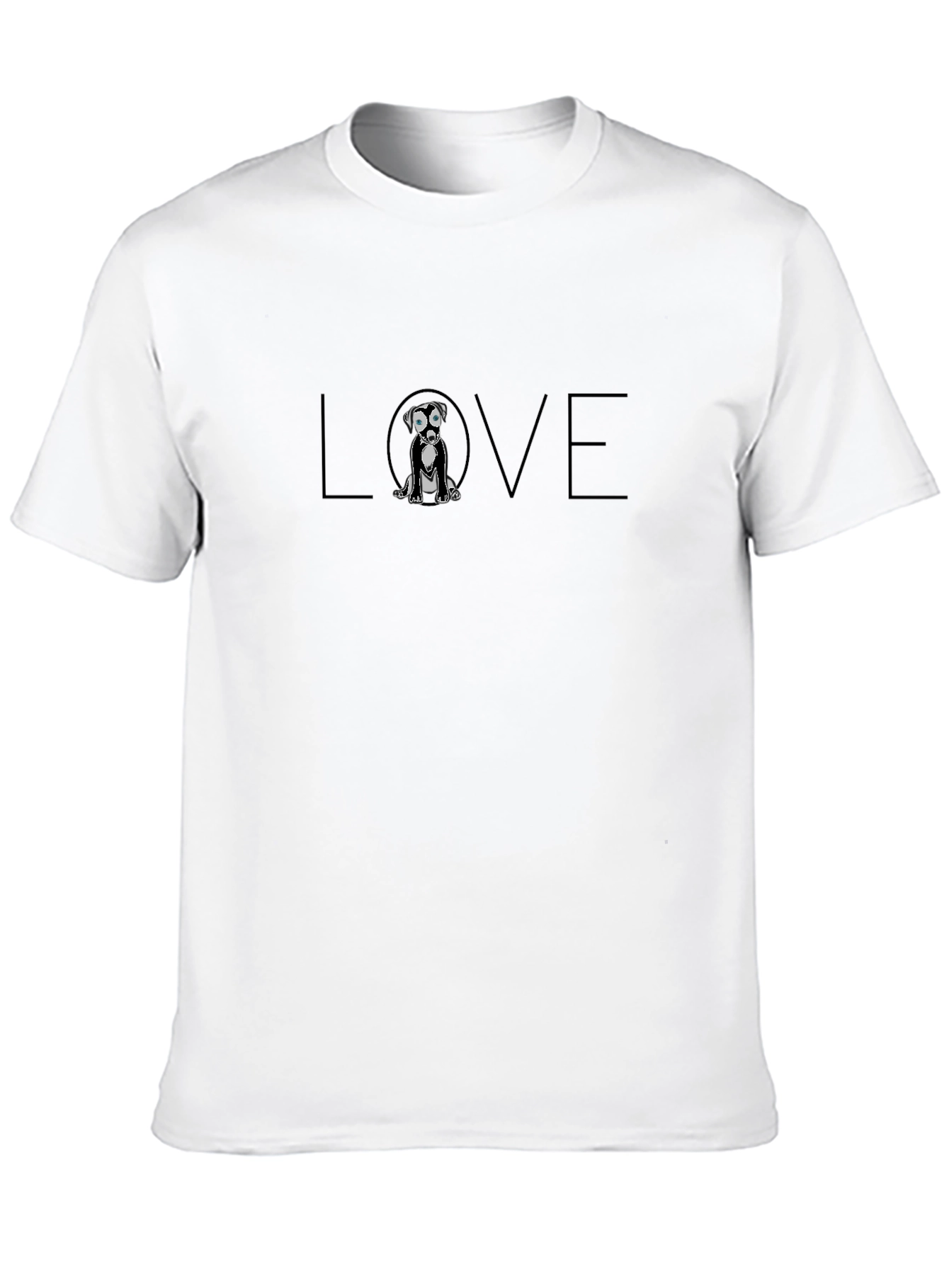 Dog Love Graphic Tee - Black