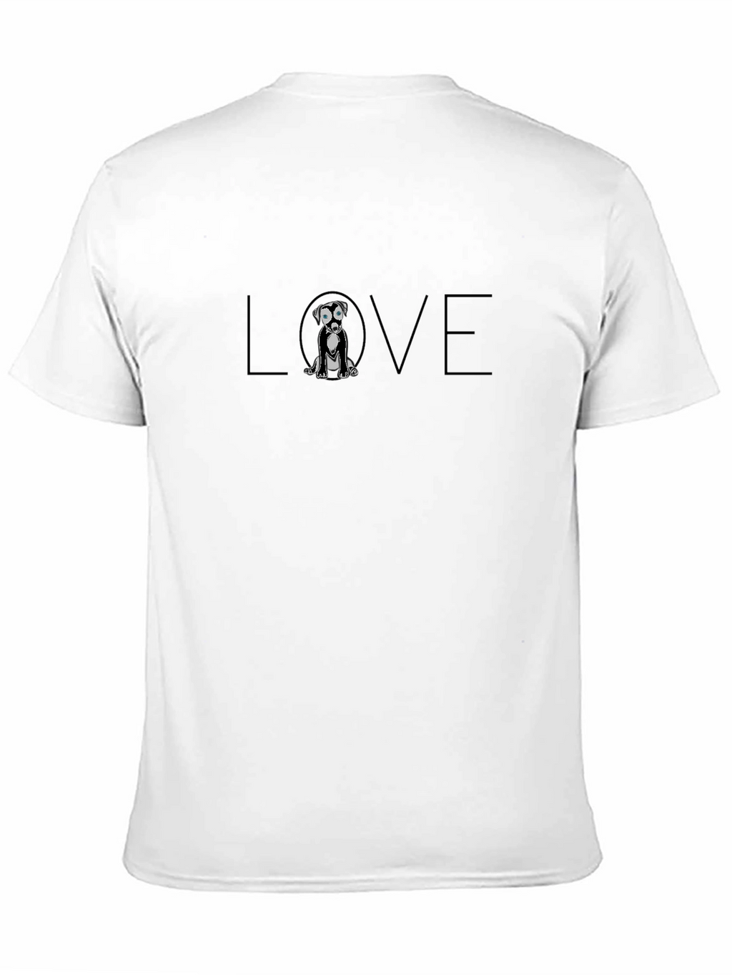Dog Love Graphic Tee - Black