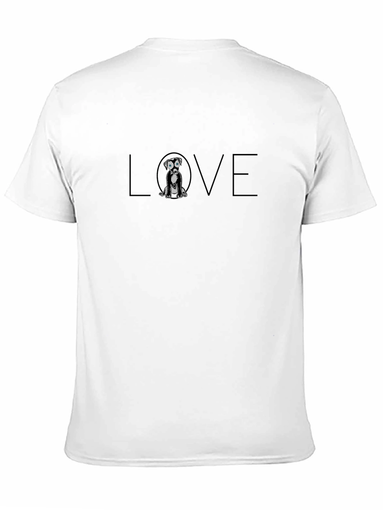 Dog Love Graphic Tee - Black
