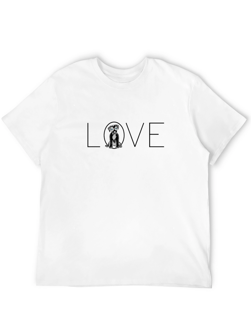 Dog Love Graphic Tee - Black