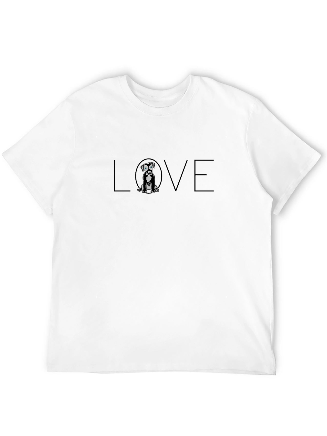 Dog Love Graphic Tee - Black