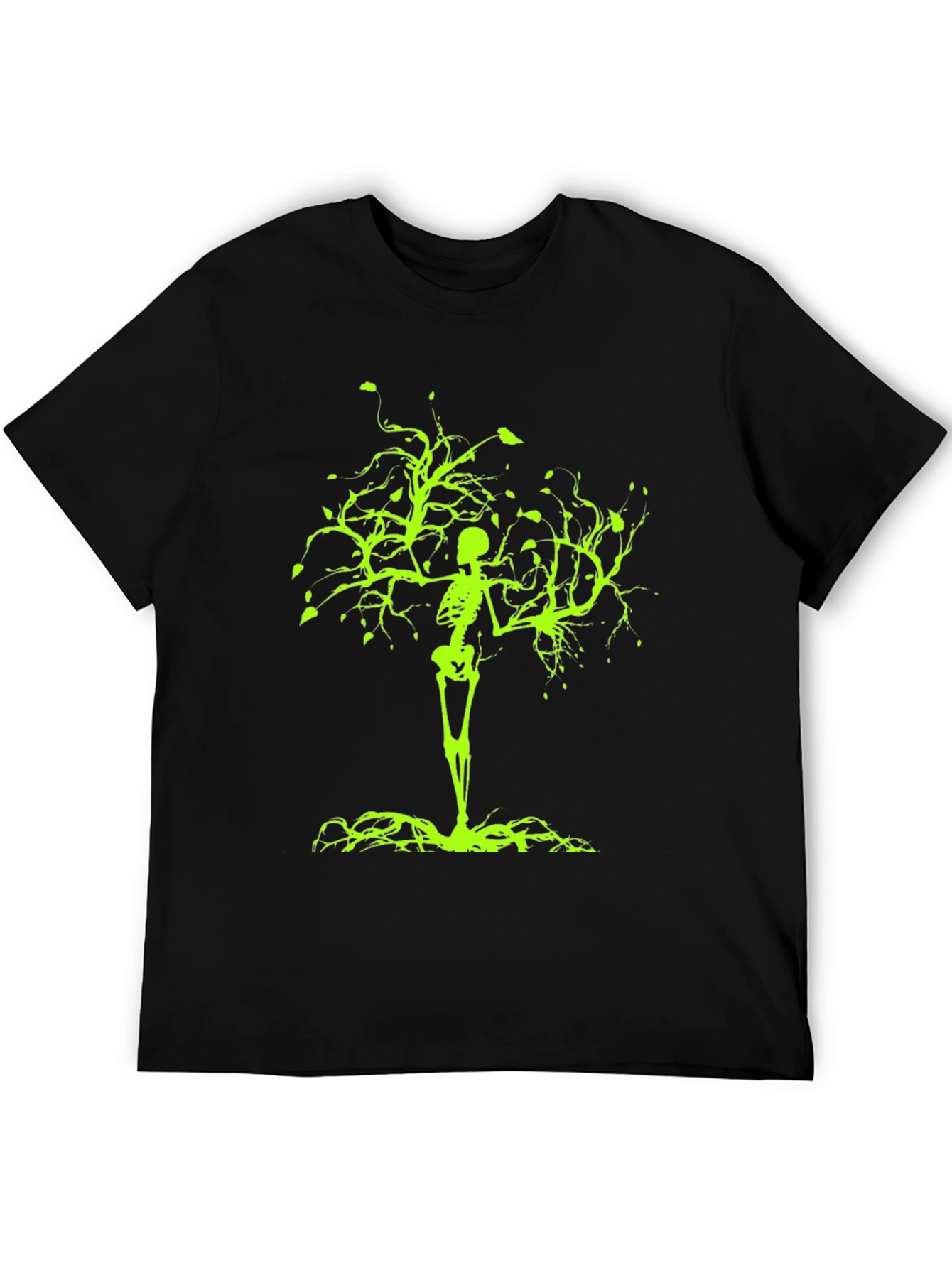 Skeleton Tree Graphic Tee - Black T-Shirt