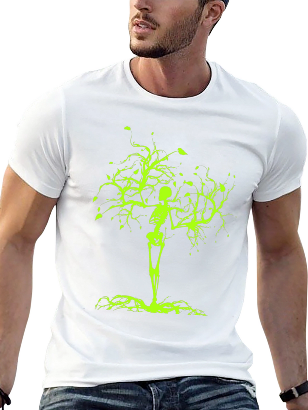 Skeleton Tree Graphic Tee - Black T-Shirt