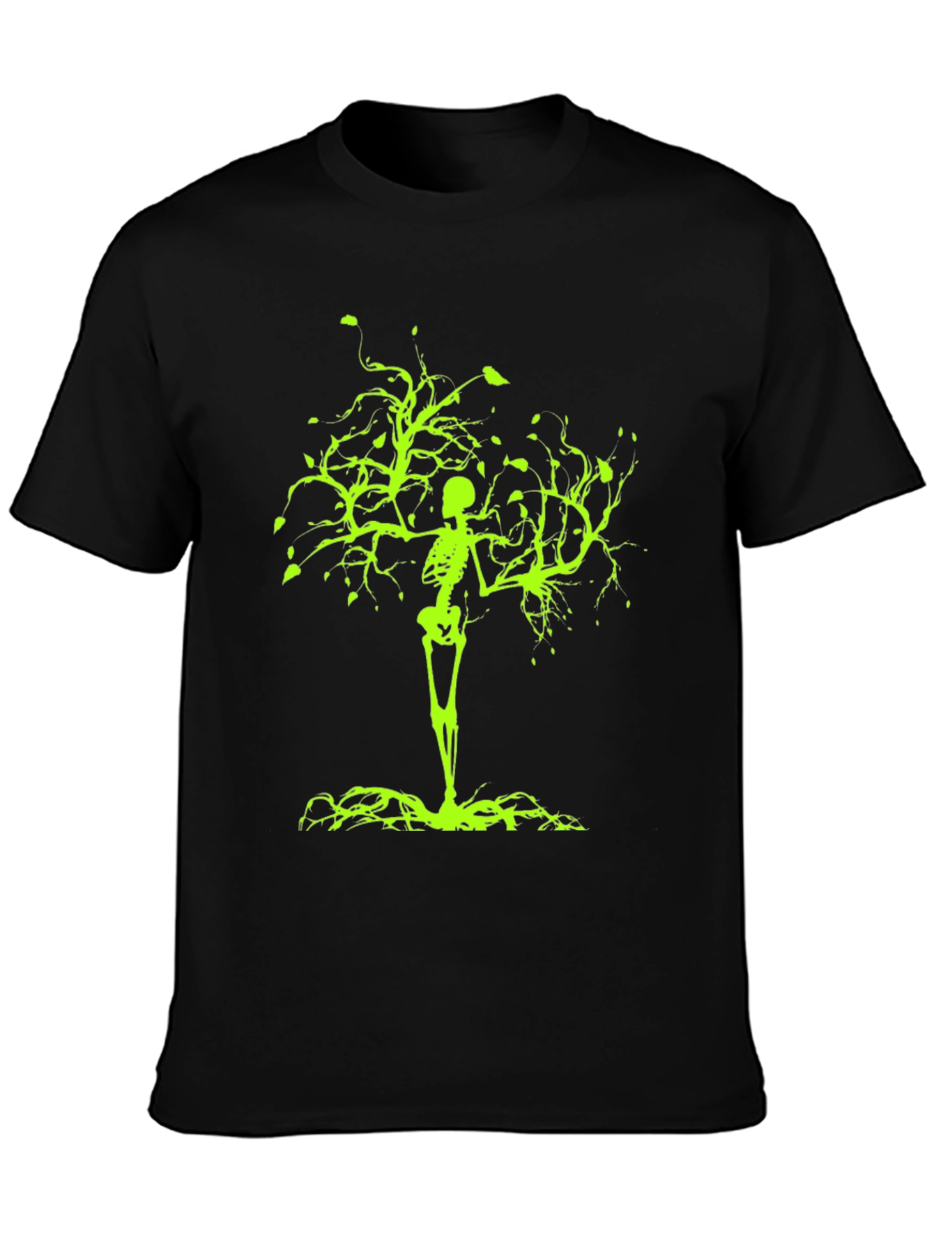 Skeleton Tree Graphic Tee - Black T-Shirt