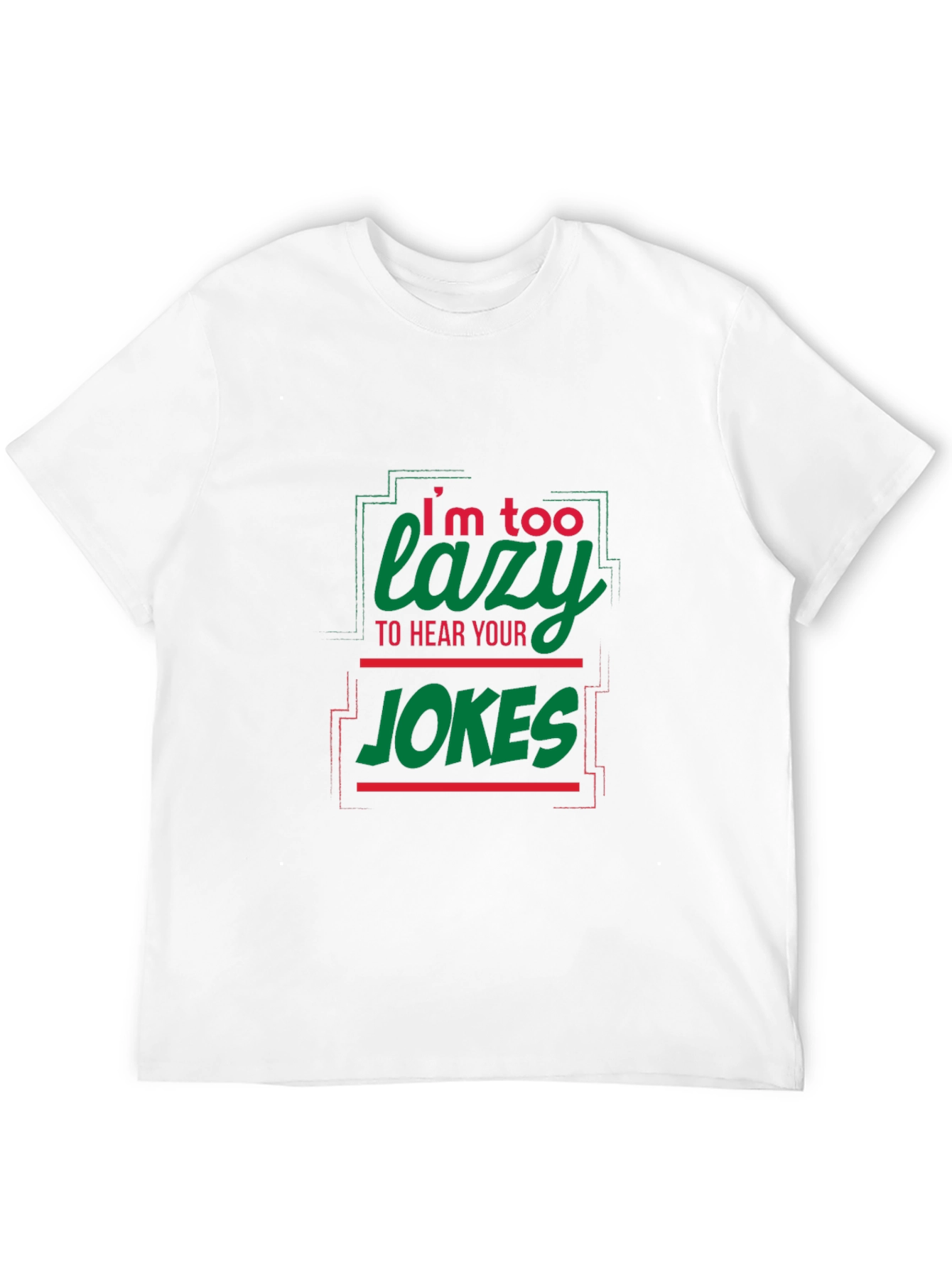 Lazy Jokes Graphic Tee - Black