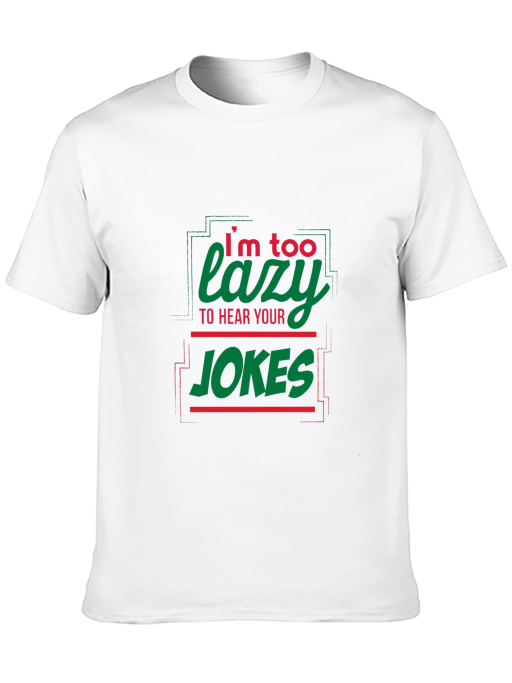 Lazy Jokes Graphic Tee - Black