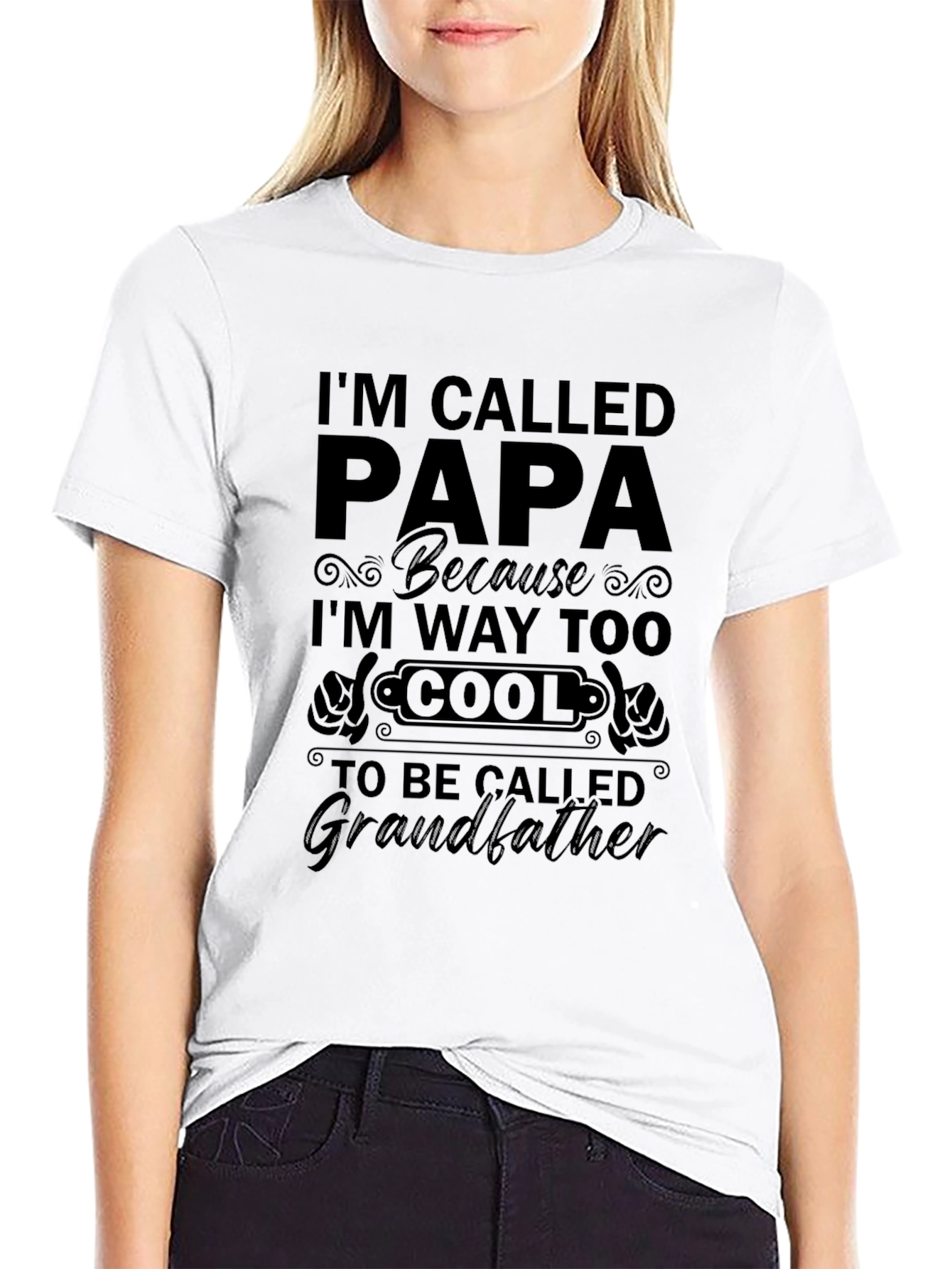 Cool Papa T-Shirt - Grandfather Gift