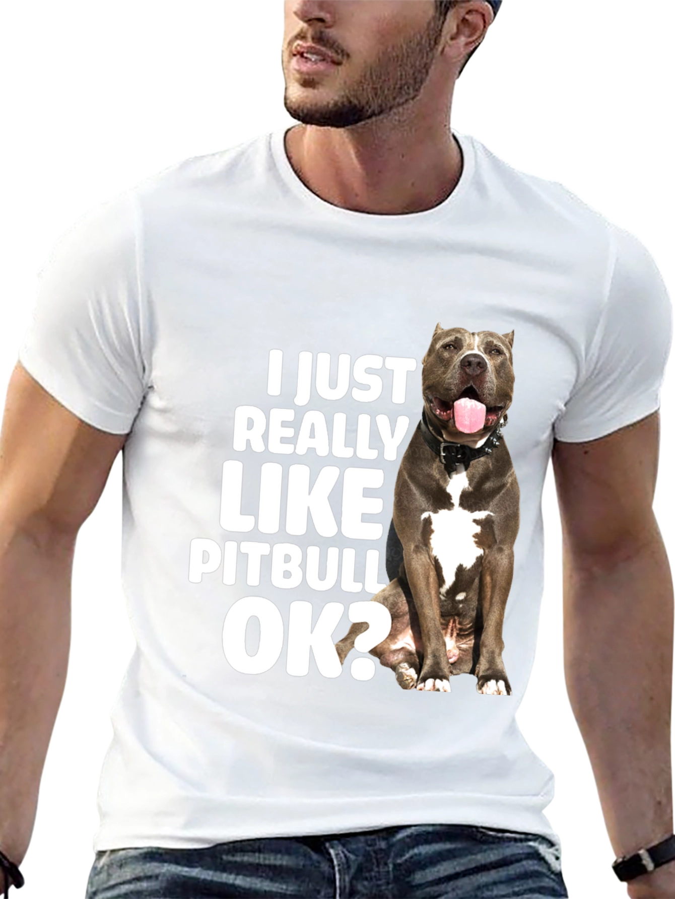 I Just Really Like Pitbulls OK? T-Shirt