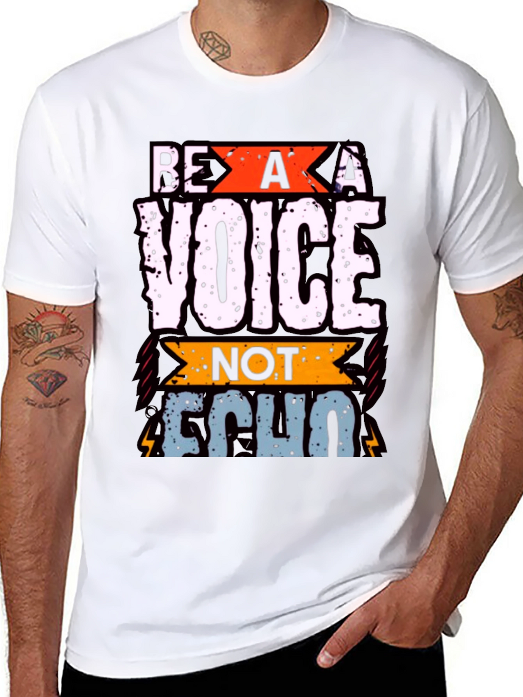 Be A Voice T-Shirt - Inspirational Graphic Tee