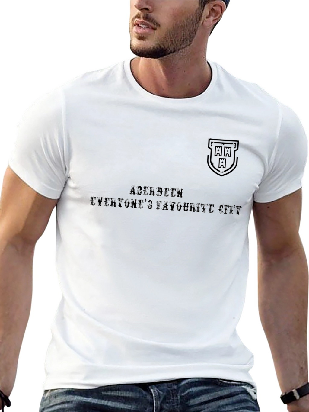 Aberdeen T-Shirt - Everyones Favourite City - Black
