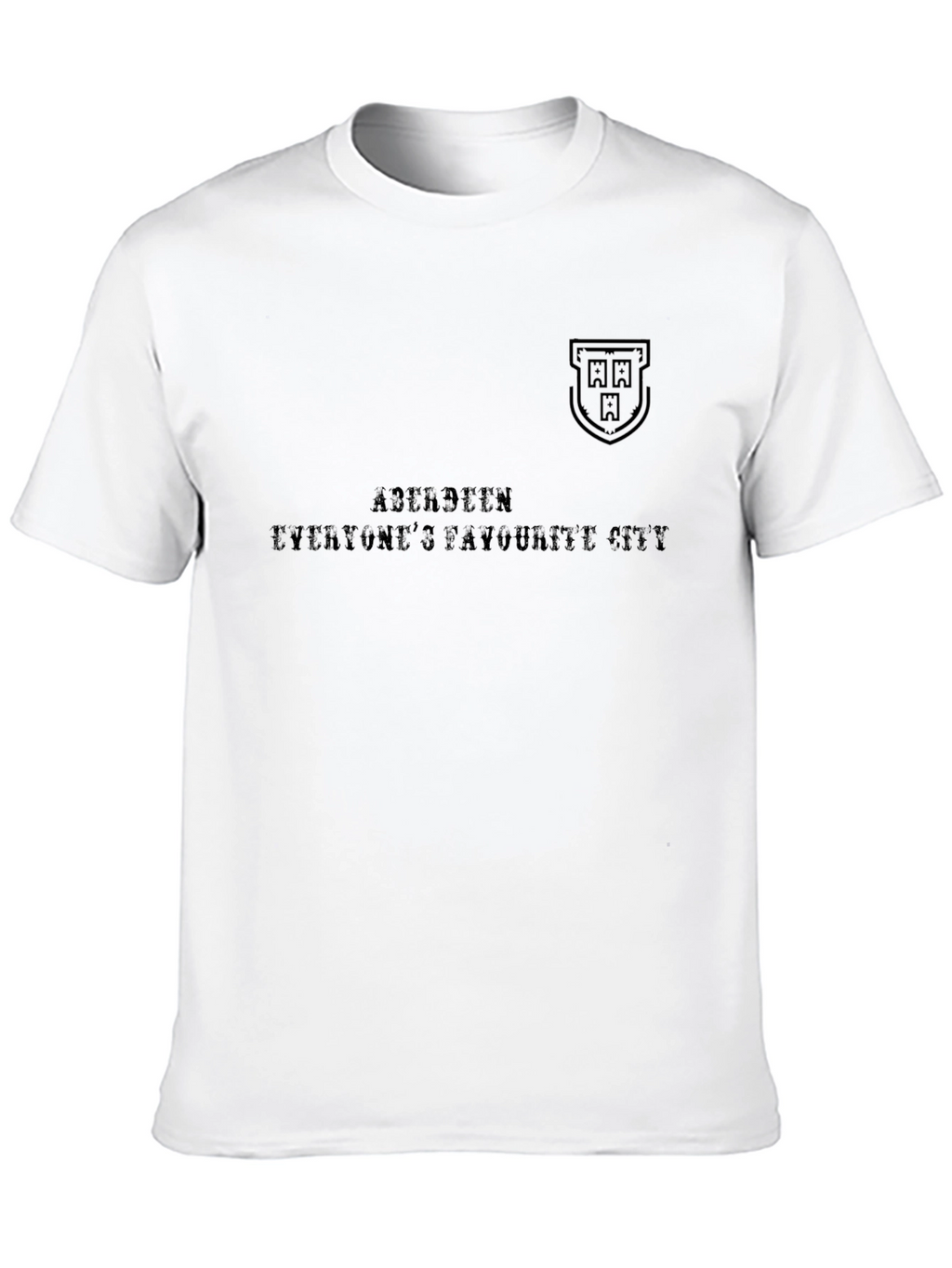 Aberdeen T-Shirt - Everyones Favourite City - Black
