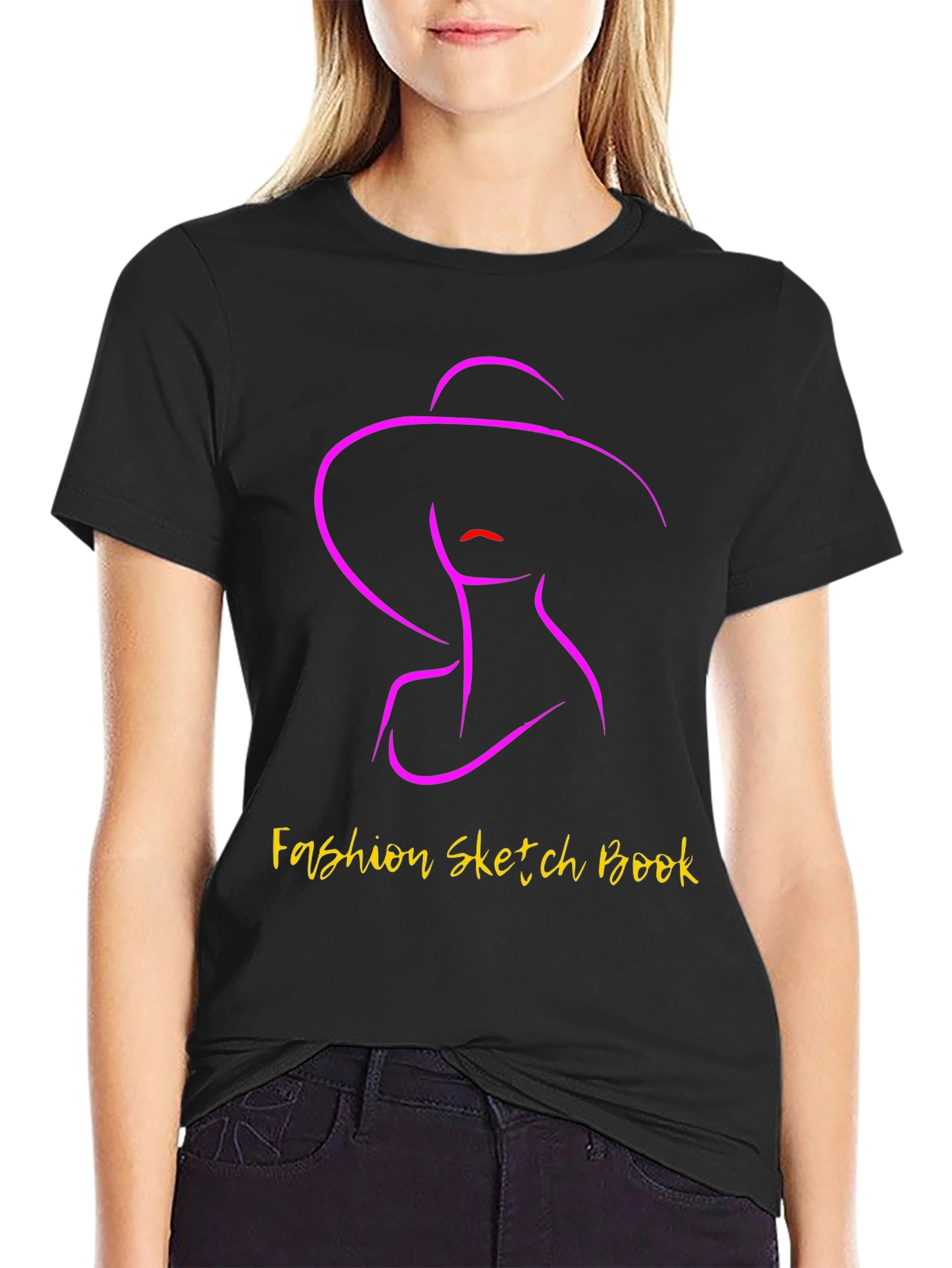Fashion Sketch Book Graphic Tee - Stylish Unisex T-Shirt