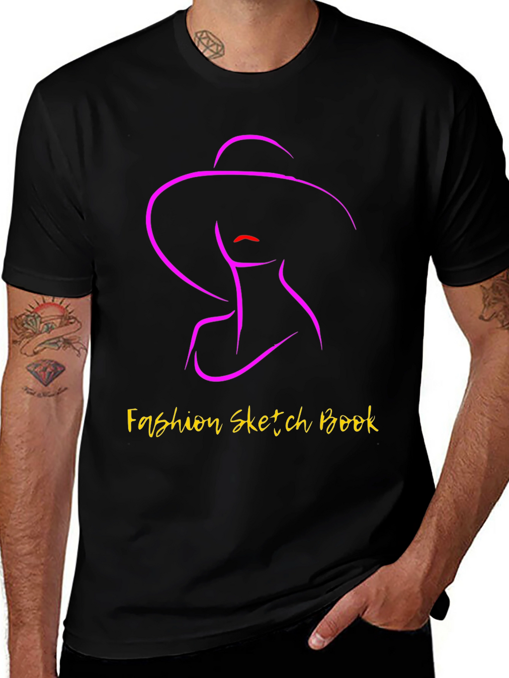 Fashion Sketch Book Graphic Tee - Stylish Unisex T-Shirt
