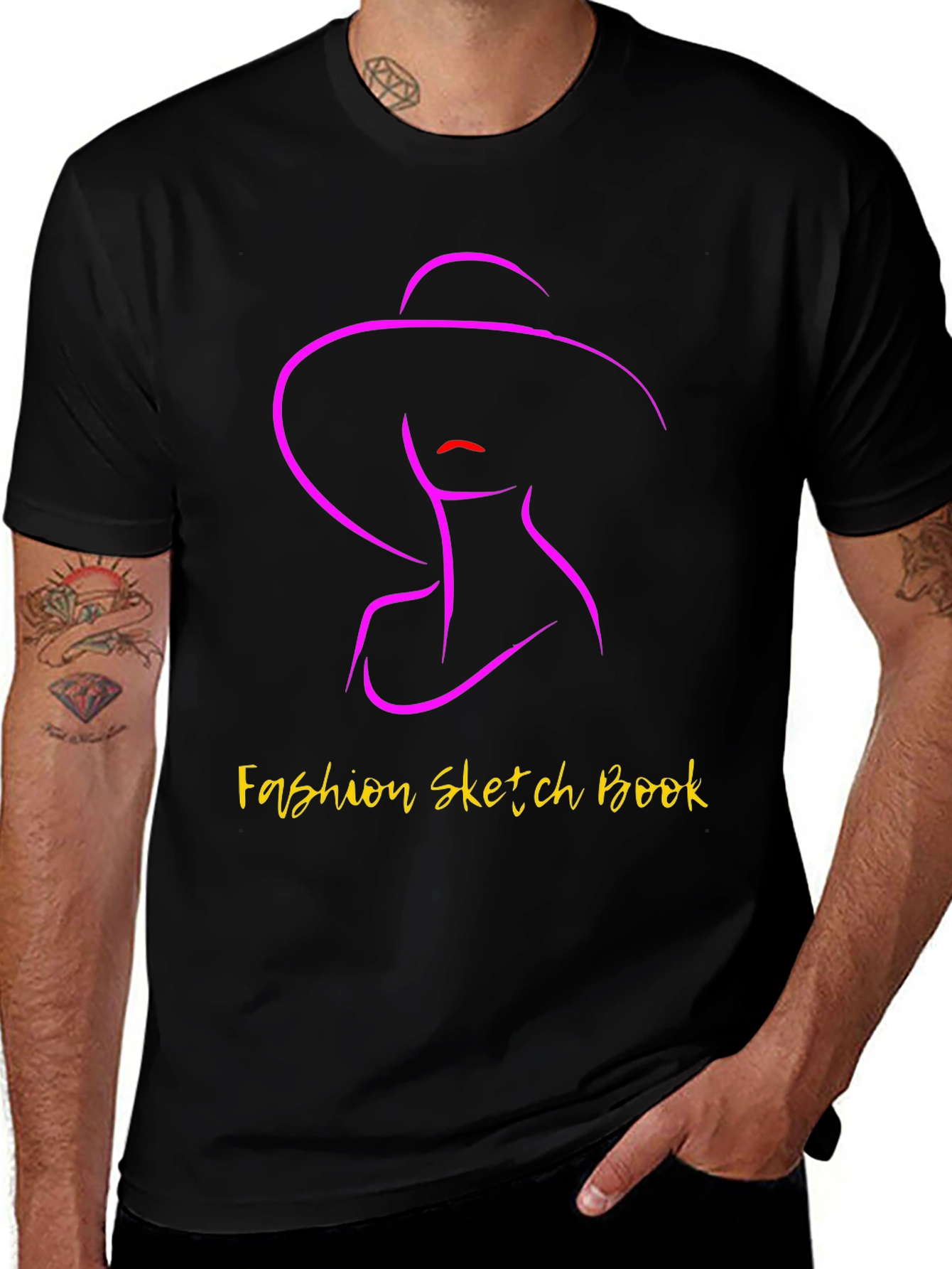 Fashion Sketch Book Graphic Tee - Stylish Unisex T-Shirt