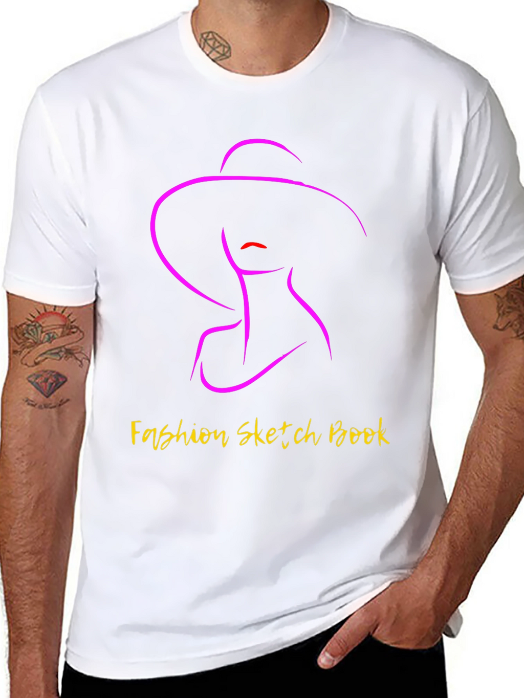 Fashion Sketch Book Graphic Tee - Stylish Unisex T-Shirt