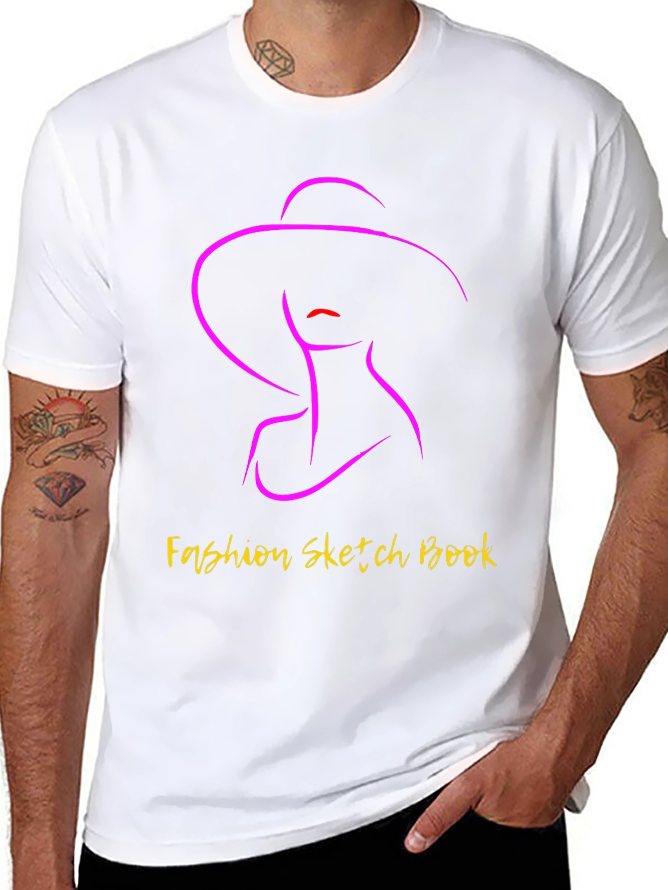 Fashion Sketch Book Graphic Tee - Stylish Unisex T-Shirt