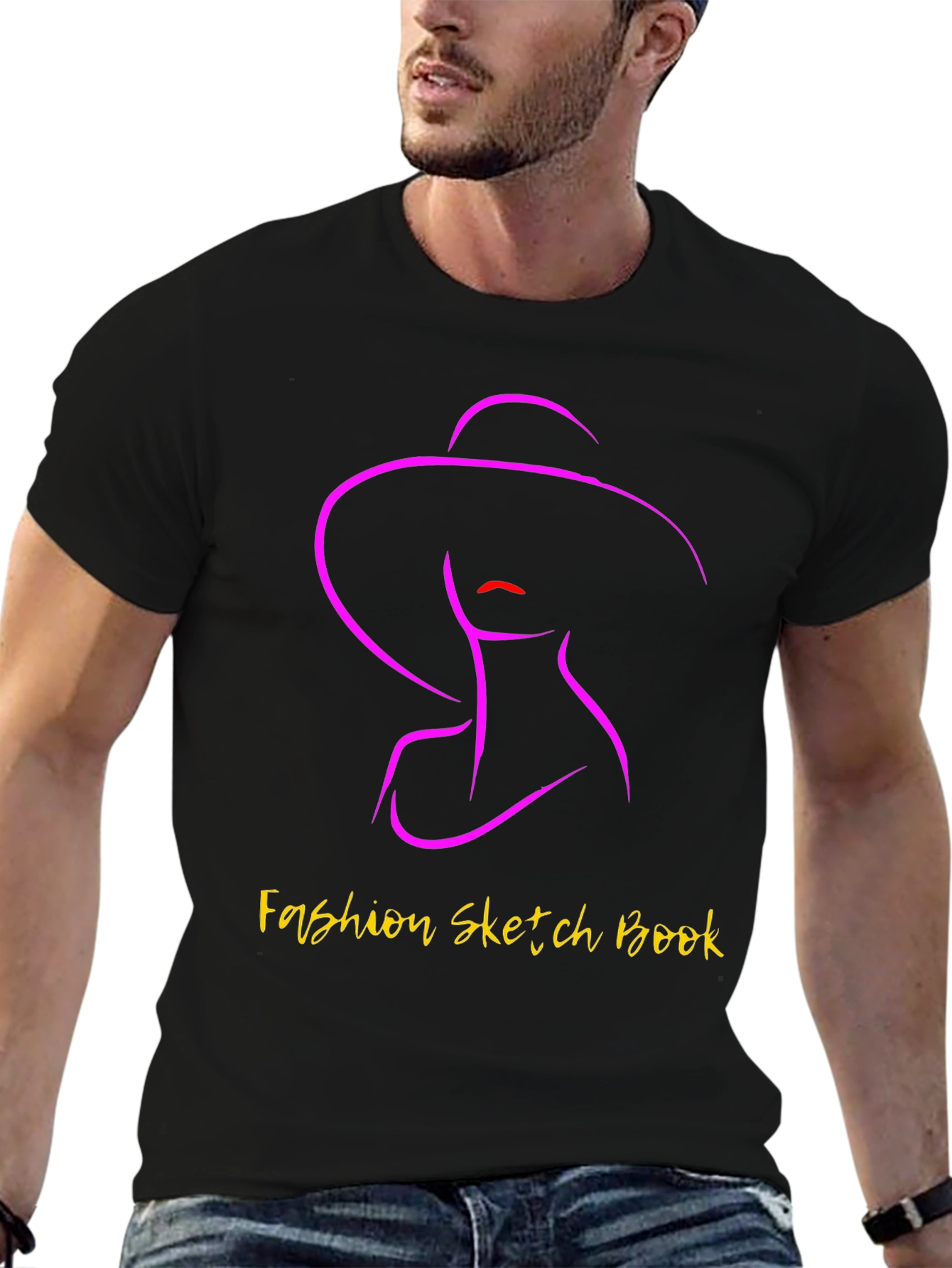 Fashion Sketch Book Graphic Tee - Stylish Unisex T-Shirt
