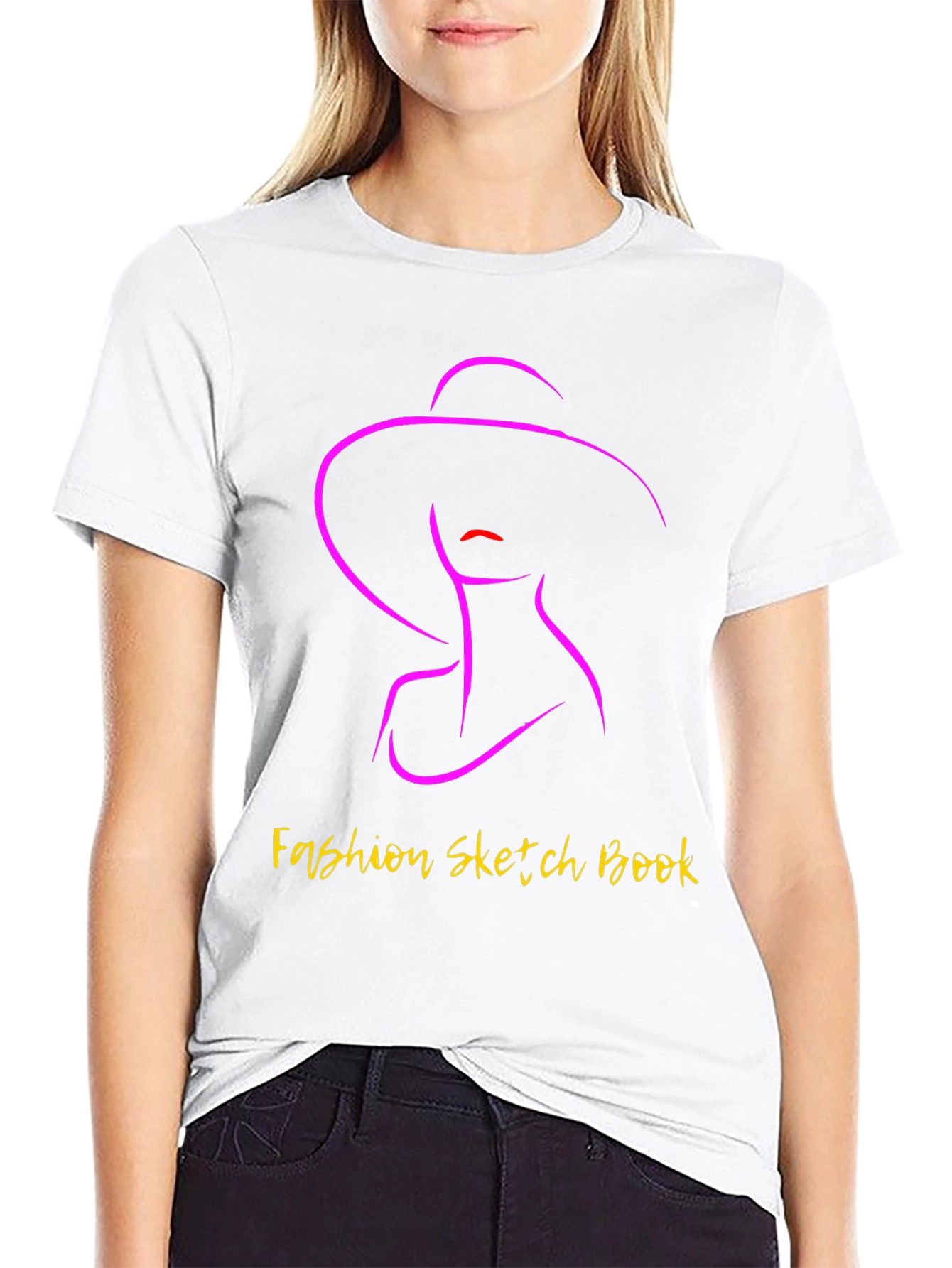 Fashion Sketch Book Graphic Tee - Stylish Unisex T-Shirt