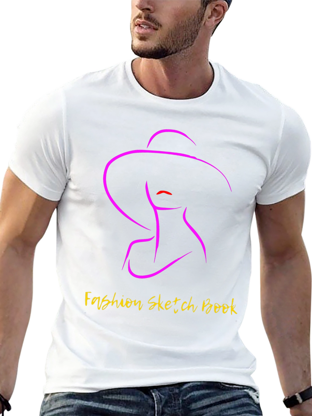 Fashion Sketch Book Graphic Tee - Stylish Unisex T-Shirt