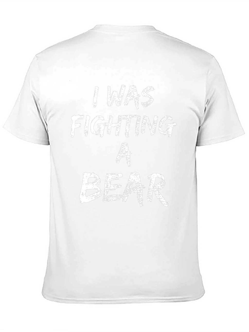 I Was Fighting A Bear Black Cotton Tee