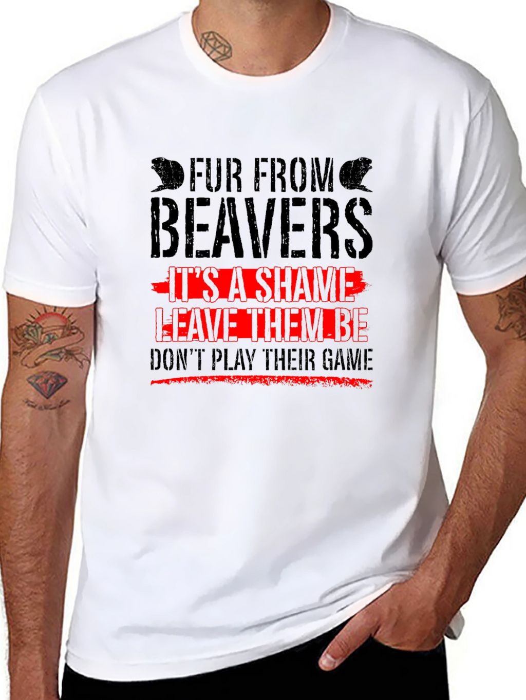 Fur From Beavers T-Shirt