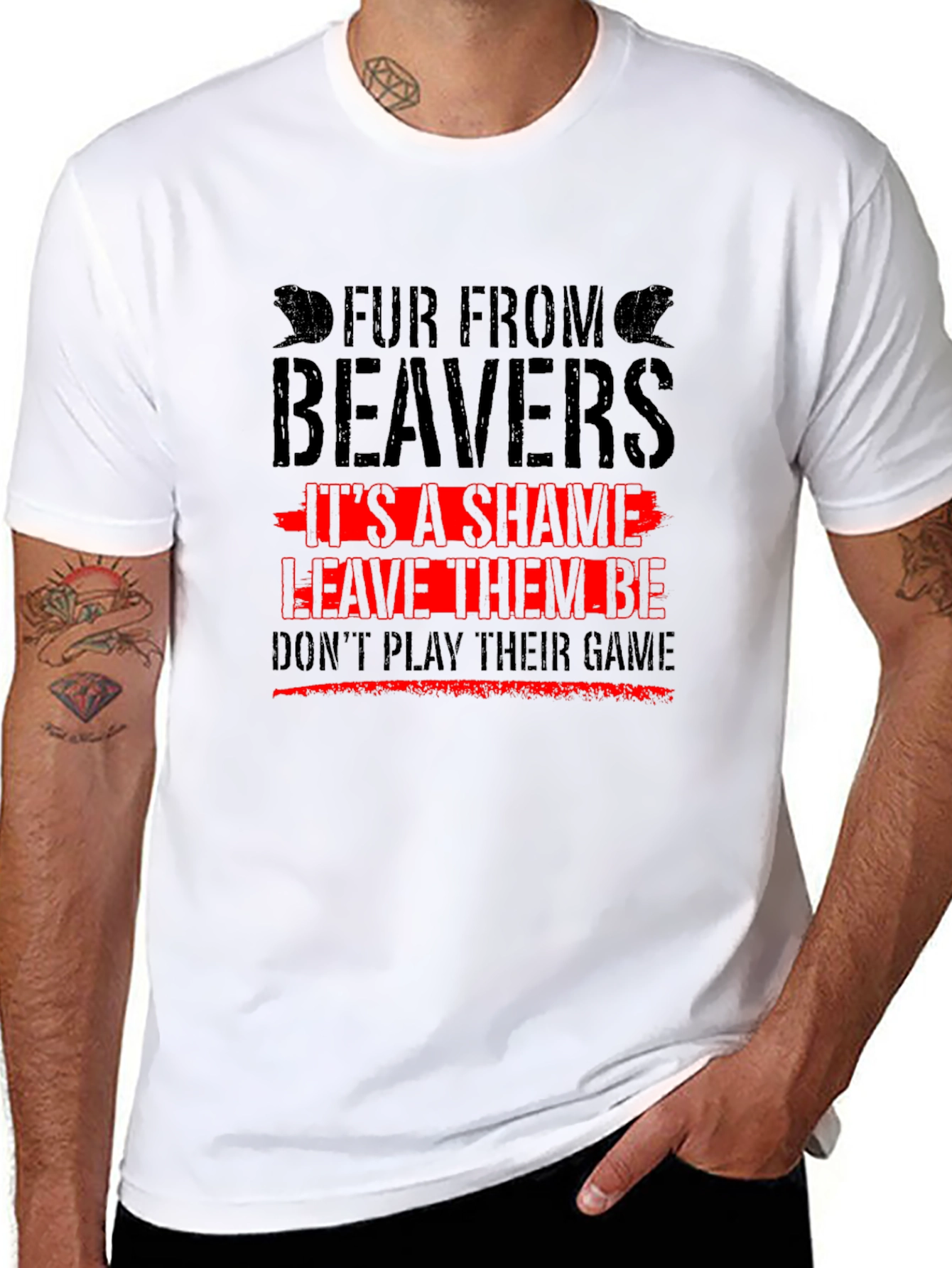 Fur From Beavers T-Shirt