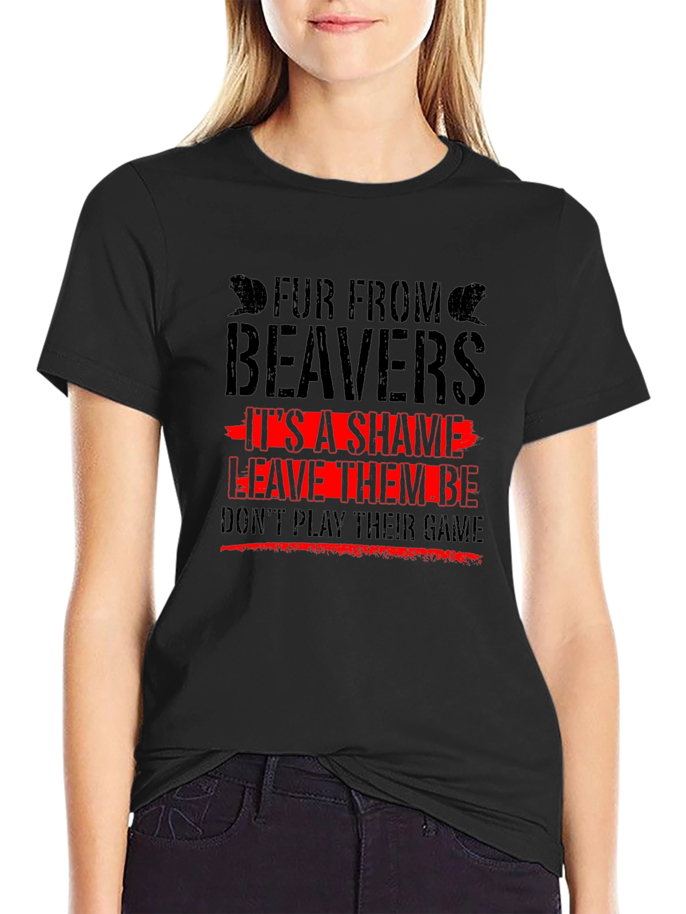 Fur From Beavers T-Shirt
