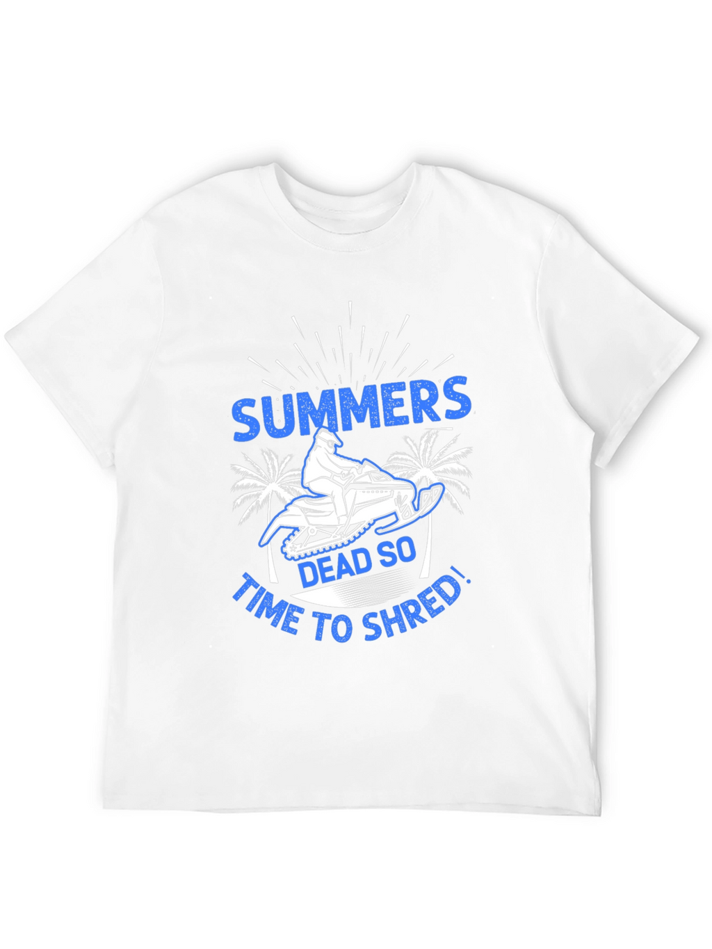 Summers Dead Snowmobile Graphic T-Shirt