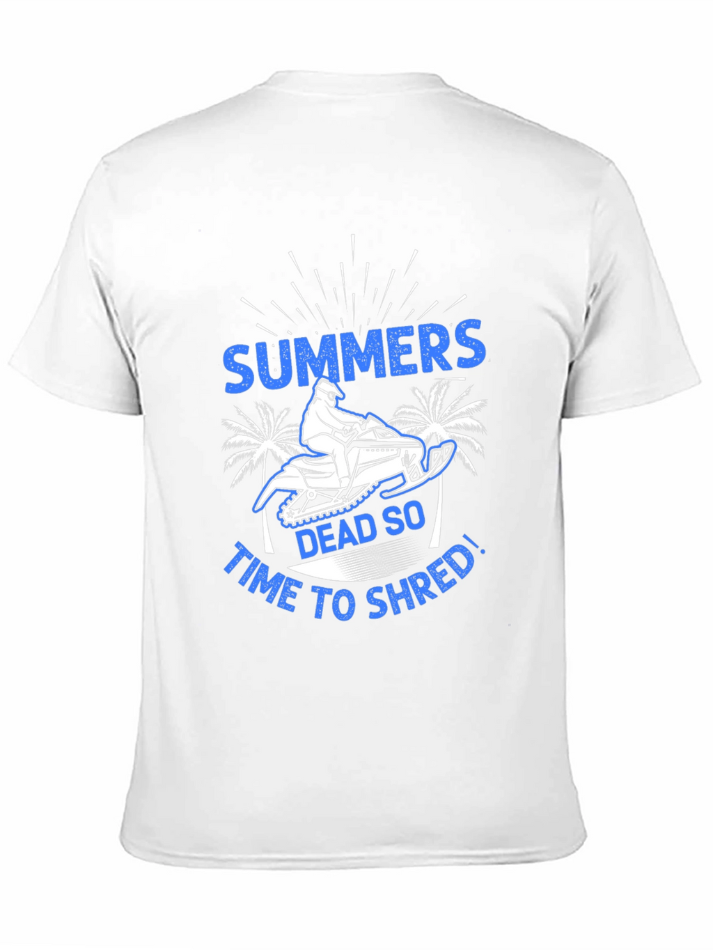Summers Dead Snowmobile Graphic T-Shirt