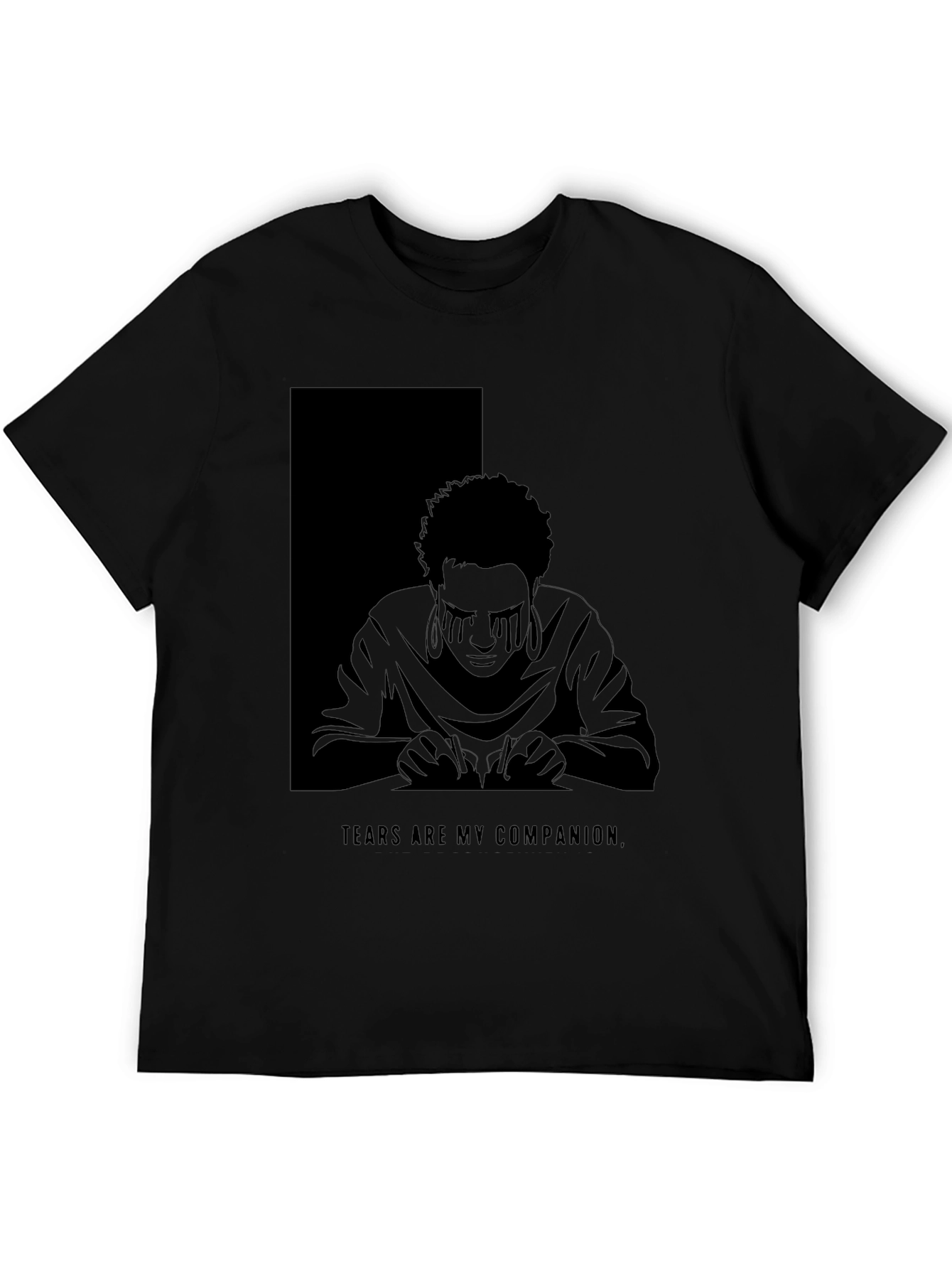 Tears Are My Companion Graphic T-Shirt - Dark Aesthetic