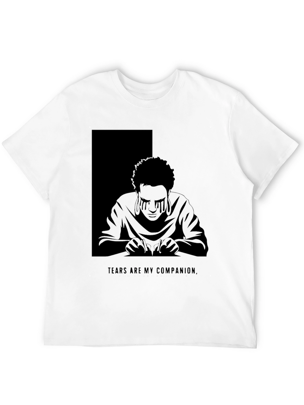 Tears Are My Companion Graphic T-Shirt - Dark Aesthetic