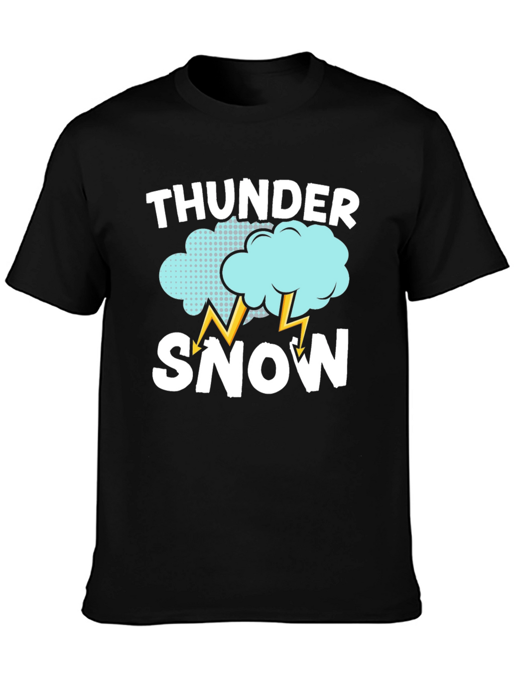 Thunder Snow Graphic T-Shirt - Weather Humor Tee