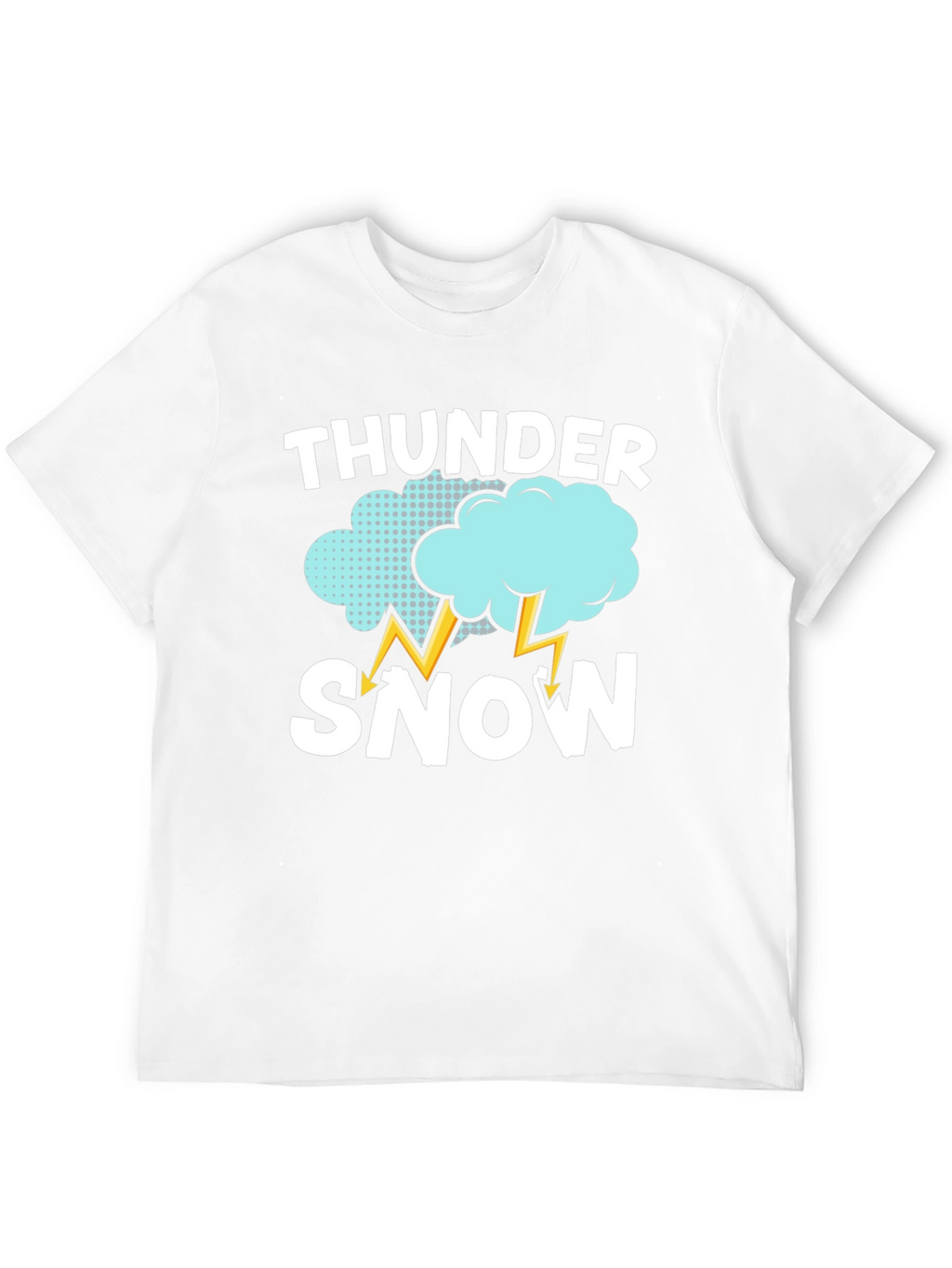 Thunder Snow Graphic T-Shirt - Weather Humor Tee