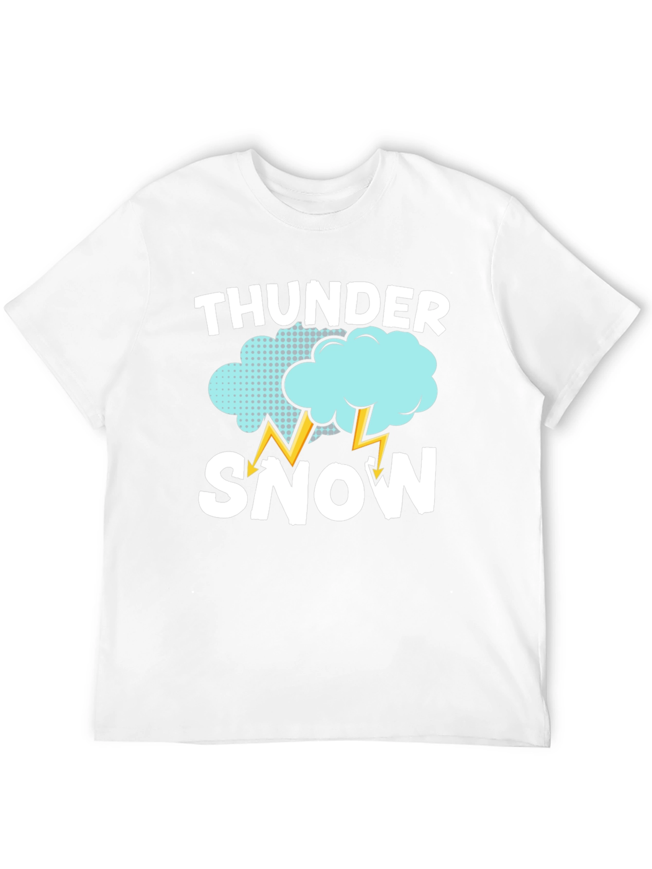 Thunder Snow Graphic T-Shirt - Weather Humor Tee