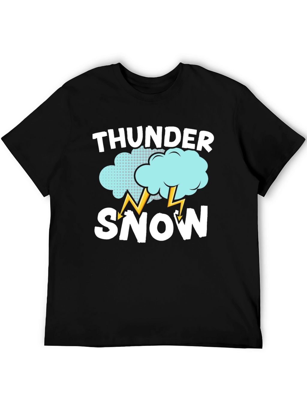 Thunder Snow Graphic T-Shirt - Weather Humor Tee