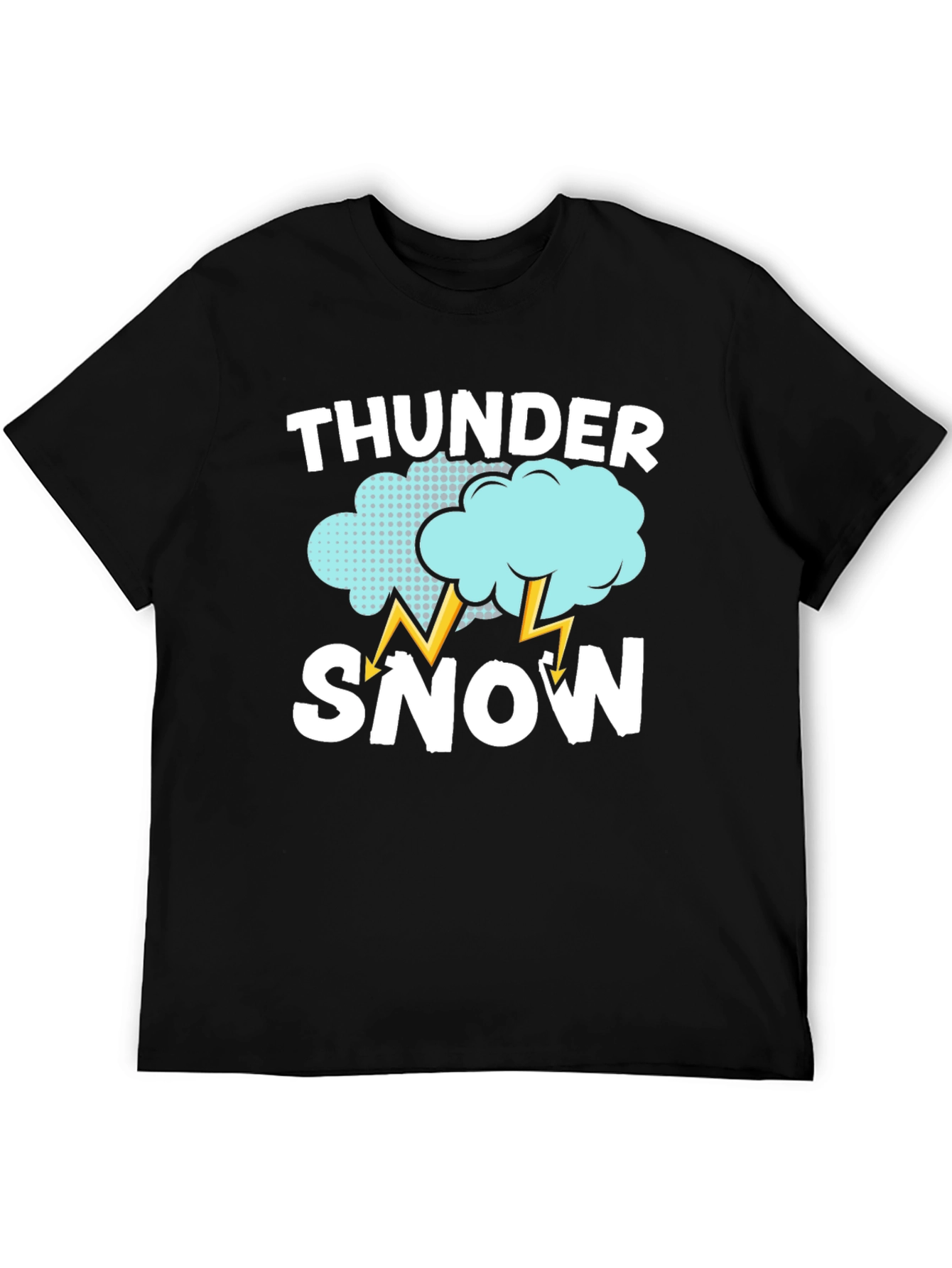 Thunder Snow Graphic T-Shirt - Weather Humor Tee