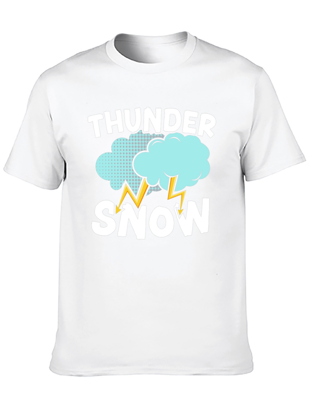 Thunder Snow Graphic T-Shirt - Weather Humor Tee