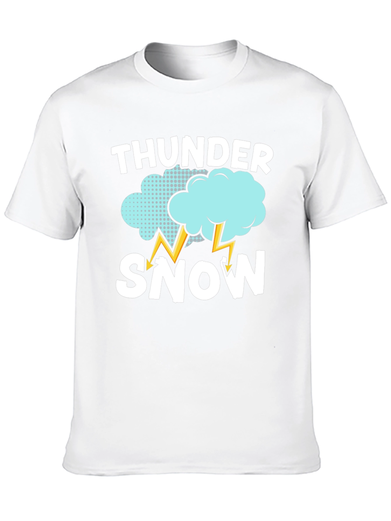 Thunder Snow Graphic T-Shirt - Weather Humor Tee