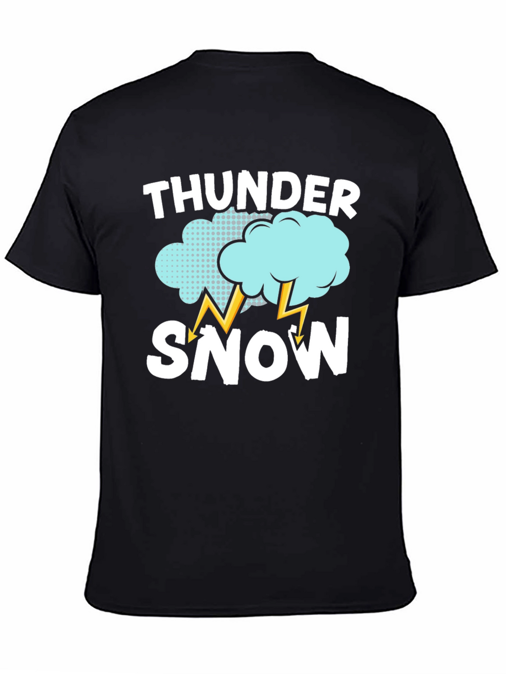Thunder Snow Graphic T-Shirt - Weather Humor Tee