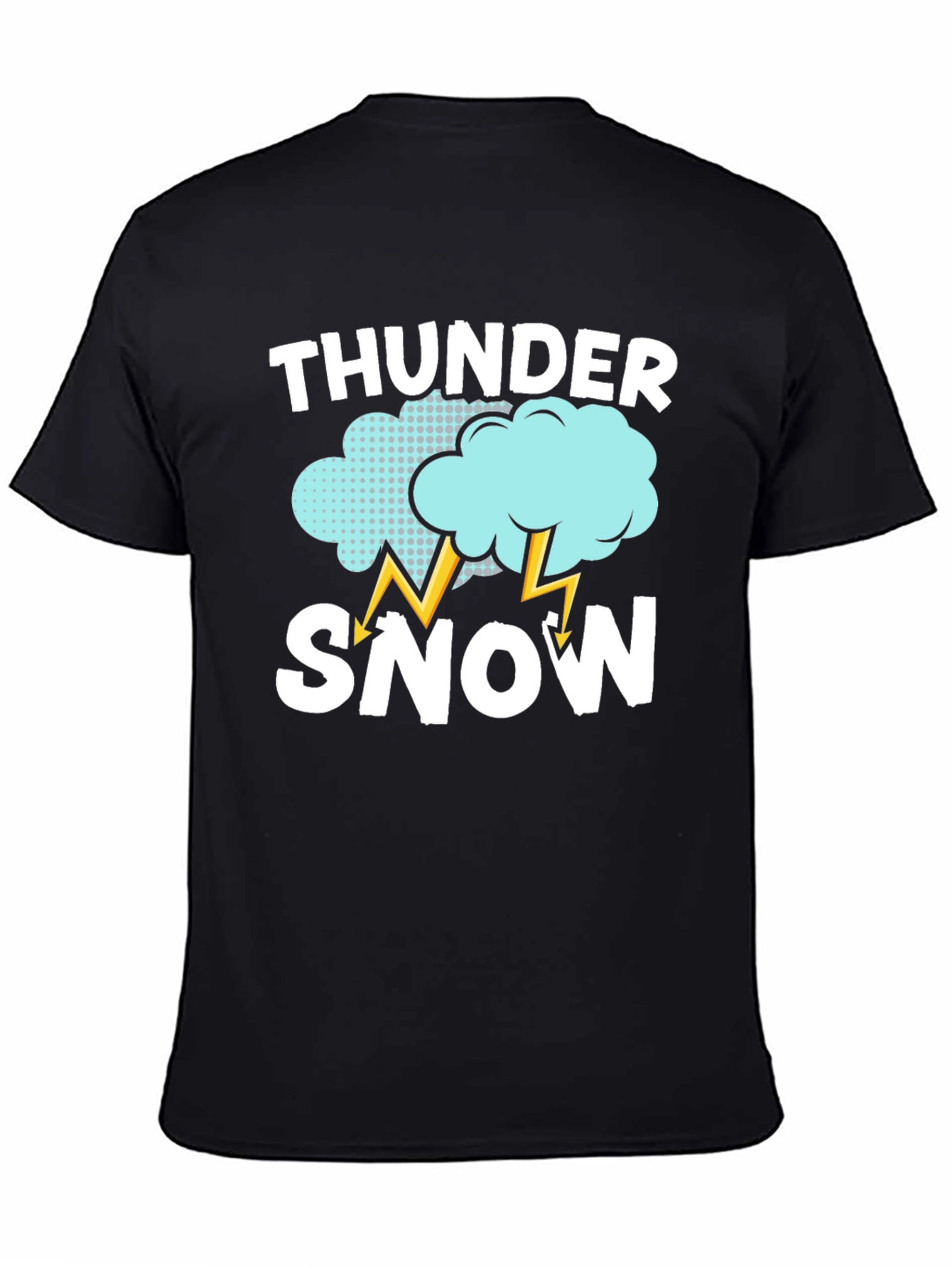 Thunder Snow Graphic T-Shirt - Weather Humor Tee