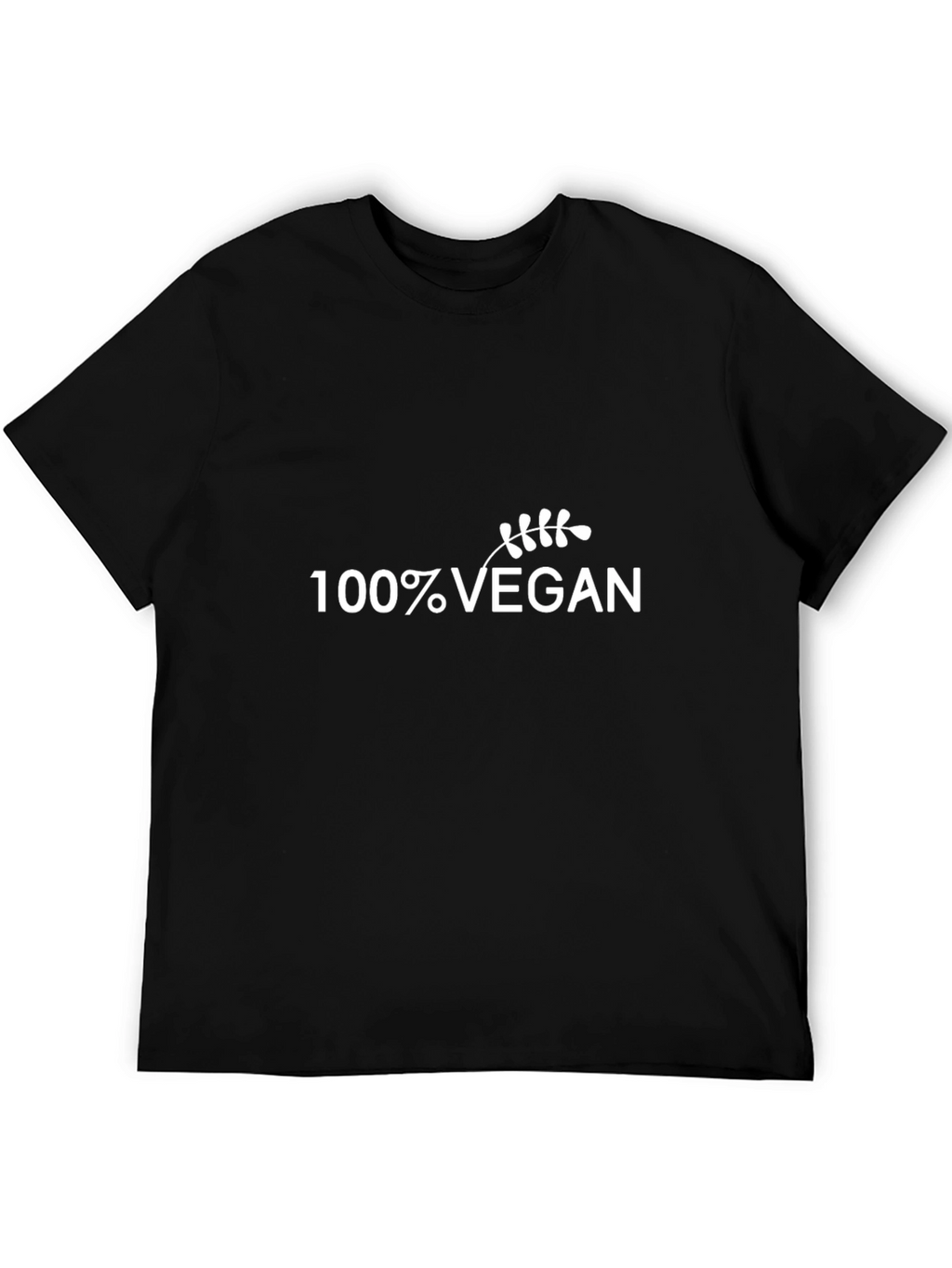 100% Vegan Black T-Shirt - Ethical Fashion