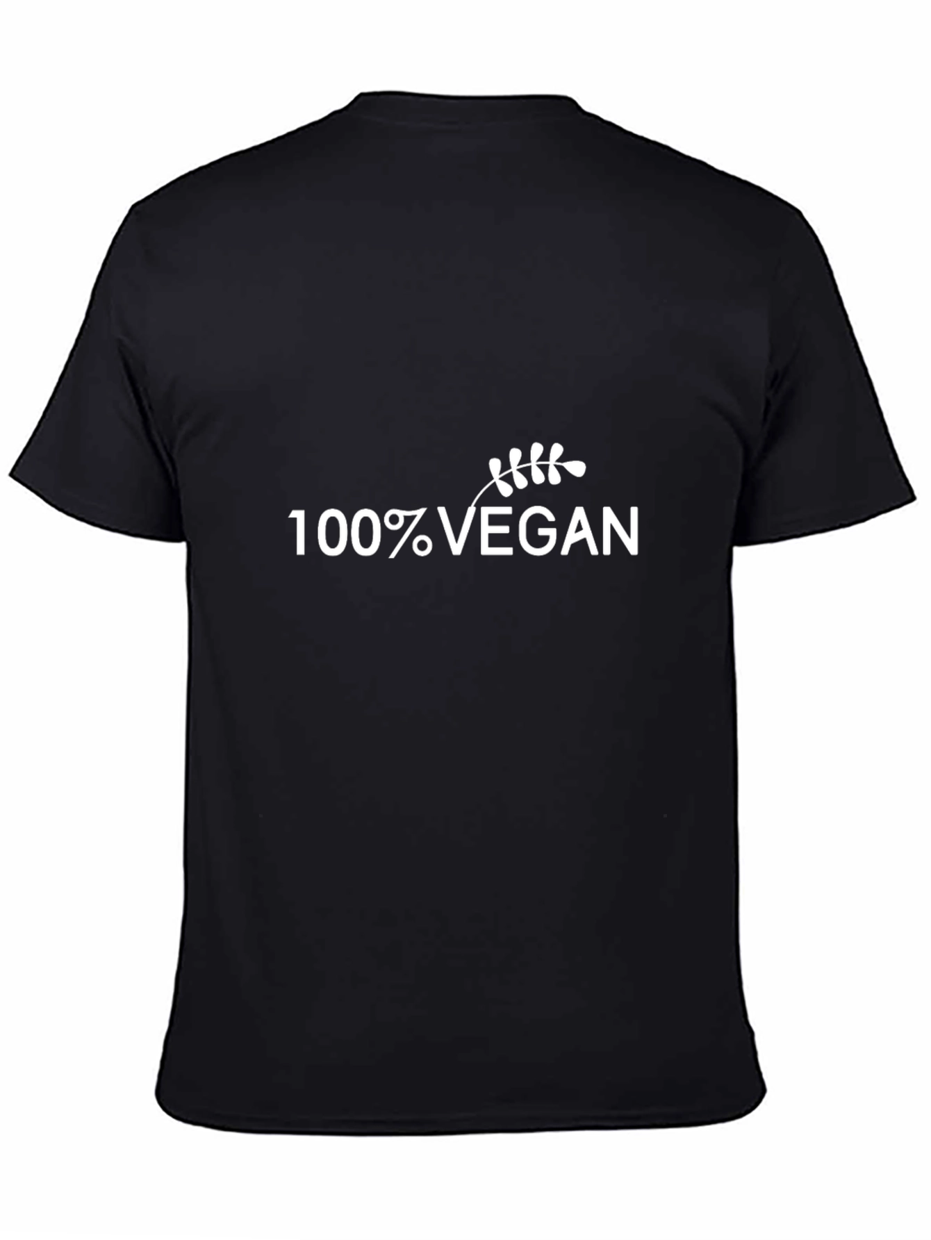 100% Vegan Black T-Shirt - Ethical Fashion