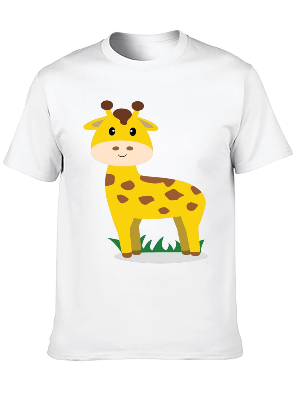 Giraffe Graphic Tee - Black Cotton Casual Shirt